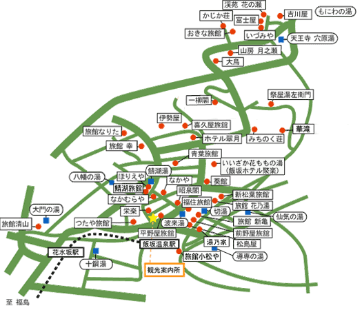 飯坂温泉-map