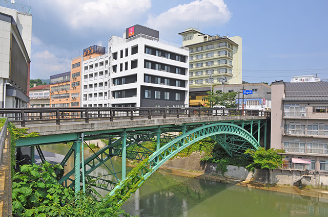 飯坂温泉　十綱橋