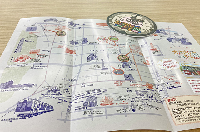 古関裕而デザインマンホール