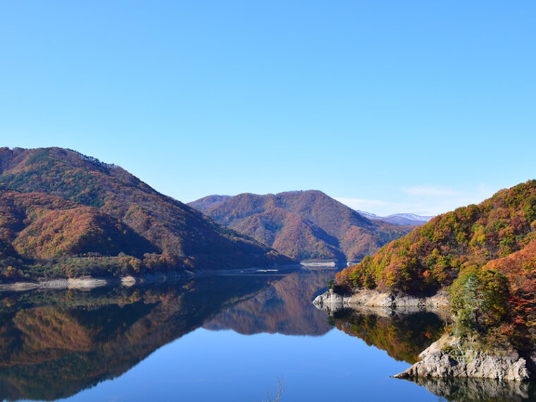 摺上川ダム「茂庭っ湖(モニワッコ)」の紅葉５