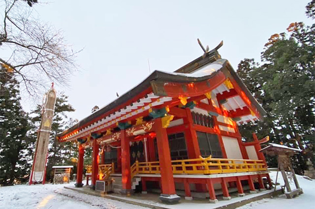 羽黒神社　暁まいり　大わらじ　信夫山