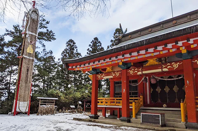 羽黒神社　暁まいり　大わらじ　信夫山