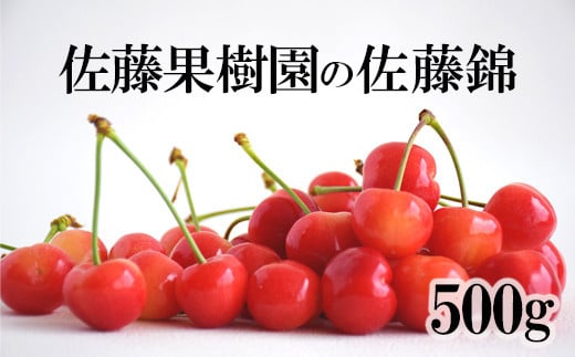 No.2203中野/佐藤果樹園 佐藤錦500g化粧箱入り【2023年発送】