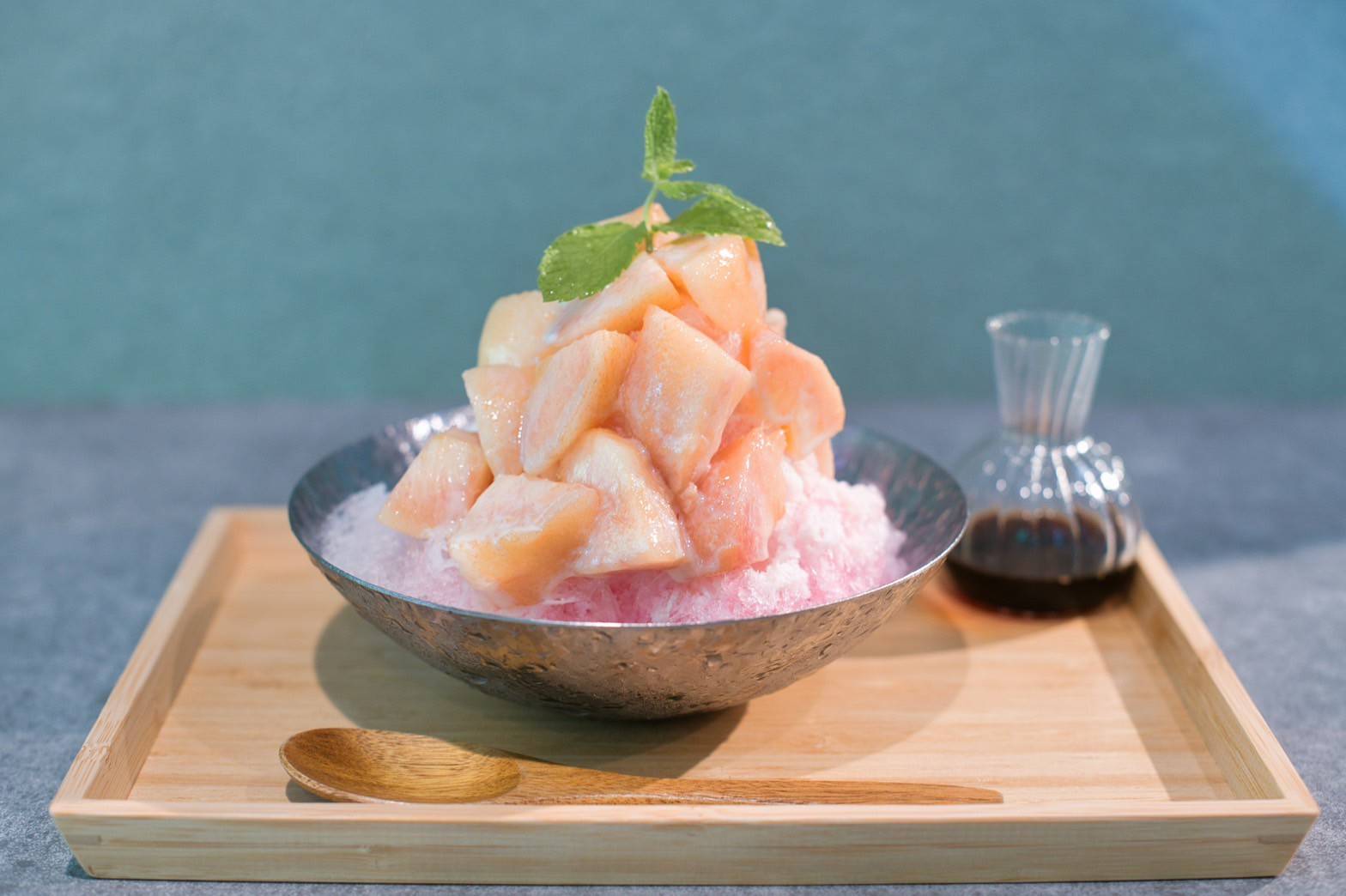 アールグレイ香る ふくしまの桃かき氷(1,550円)