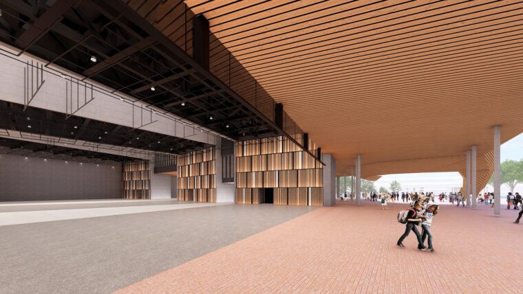 開放されたホールの様子