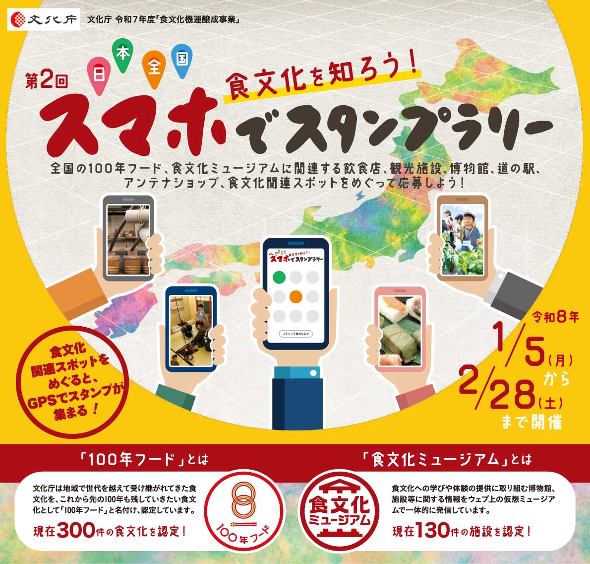 第2回 食文化を知ろう！日本全国スマホでスタンプラリー（イベント