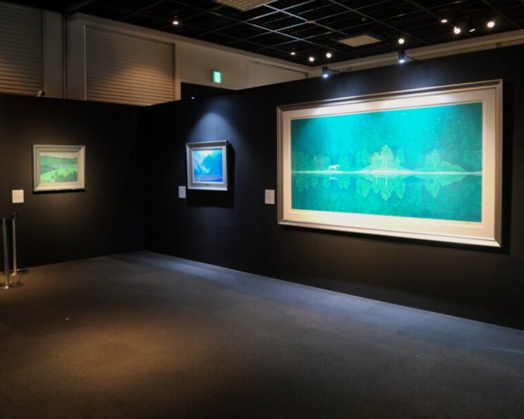 二人の巨匠、東山魁夷と千住博展