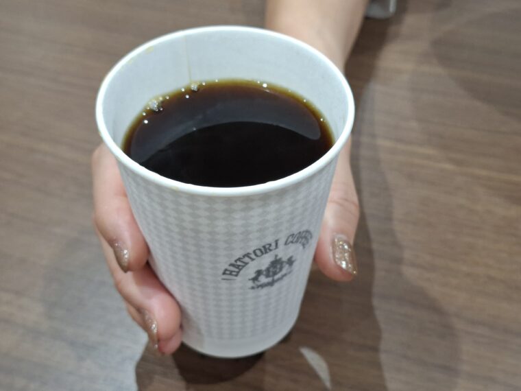 樋沼の水を使用したコーヒー
