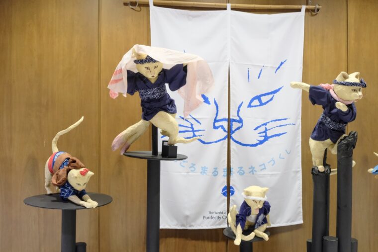 絵を元にした立体作品、作ったのは最初の展覧会会場となった安城市歴史博物館の職員さん